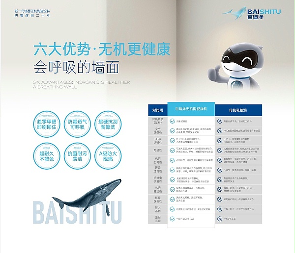 墙面翻新 使用百适涂进行墙面翻新示意图