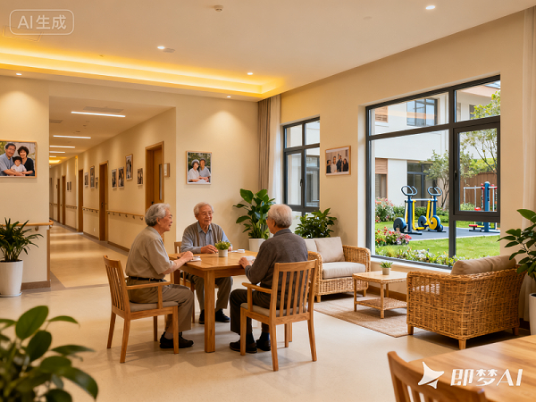 jimeng-2025-09-25-9971-养老社区空间